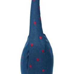 Studio Noos - Denim Cross Body Bag Dark Blue Red Hearts – Bild 5