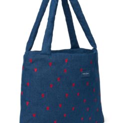 Studio Noos - Teddy Mom Bag Dark Blue Red Hearts – Bild 3