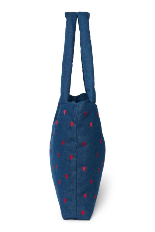 Studio Noos - Teddy Mom Bag Dark Blue Red Hearts – Bild 2