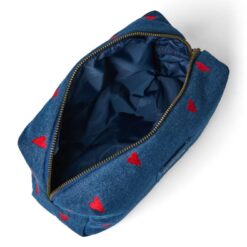 Alternative view of Studio Noos - Teddy Pouch Dark Blue Red Hearts