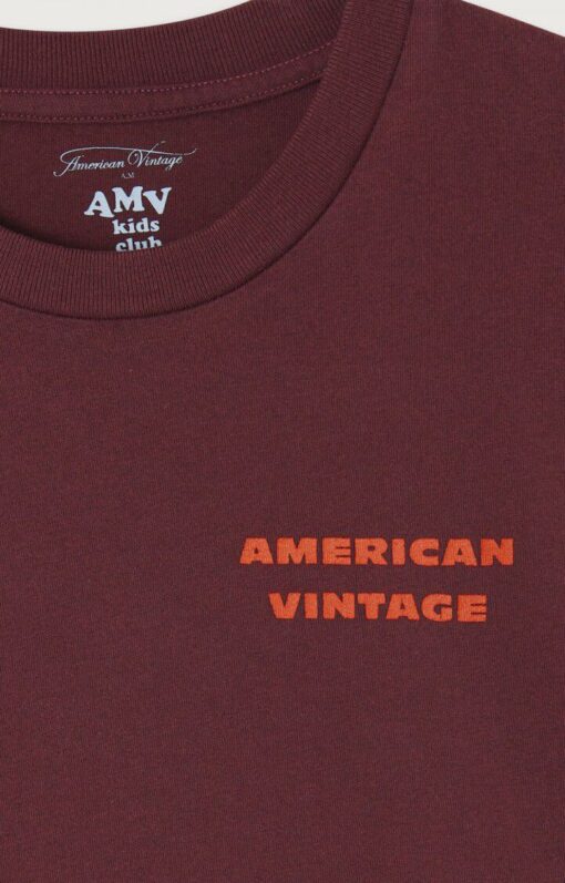 American Vintage - T-Shirt Fizvalley Aubergine – Bild 2