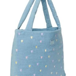 Studio Noos - Denim Mom Bag Light Blue Hearts – Bild 3