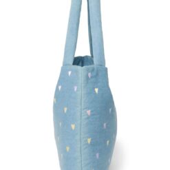 Studio Noos - Denim Mom Bag Light Blue Hearts – Bild 2