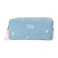 Studio Noos - Teddy Pouch Light Blue Hearts