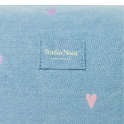 Alternative view of Studio Noos - Denim Toiletry Bag Light Blue Hearts