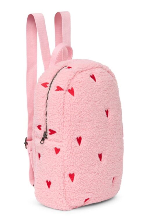 Studio Noos - Teddy Mini Backpack Hearts Light Pink – Bild 4