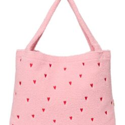 Studio Noos - Teddy Mom Bag Hearts Light Pink