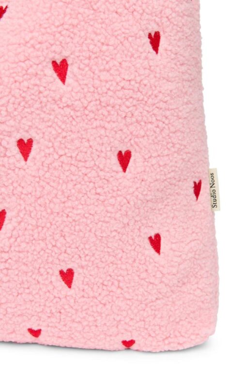 Studio Noos - Teddy Mom Bag Hearts Light Pink – Bild 4