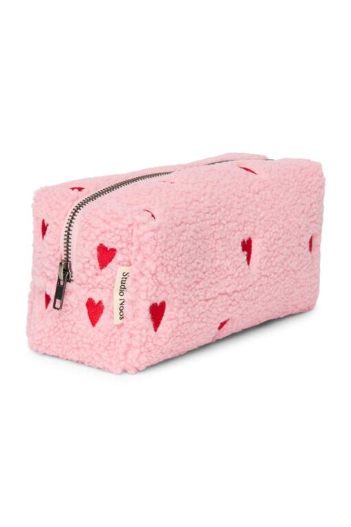 Studio Noos - Teddy Pouch Hearts Light Pink – Bild 2