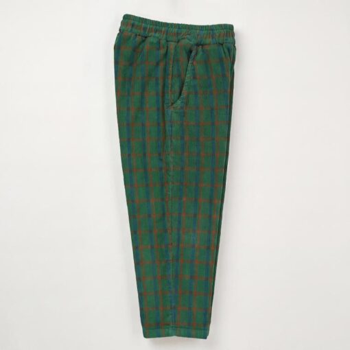Lötie Kids - Green Plaid Corduroy Trousers – Bild 2