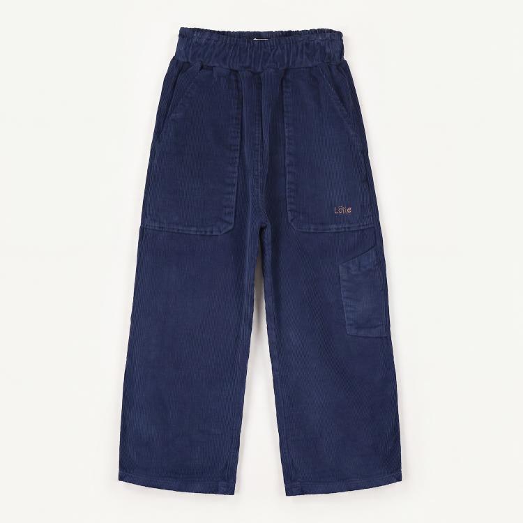 Lötie Kids - Navy Blue Corduroy Trousers
