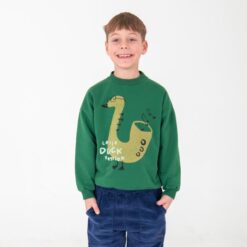 Alternative view of Lötie Kids - Duck Session Green Sweatshirt