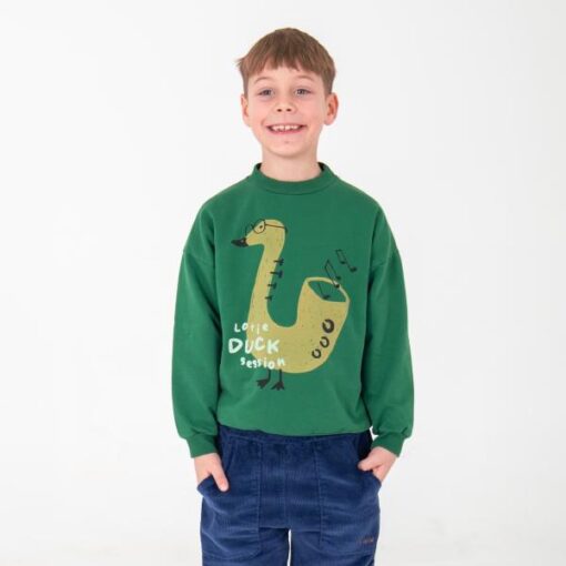 Lötie Kids - Duck Session Green Sweatshirt – Bild 2