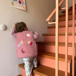 Alternative view of Wollbebi - AMORE Wollweste Kids Puderrosa
