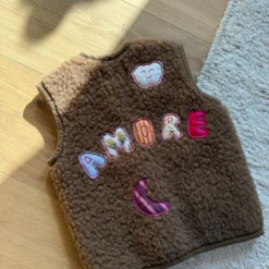 Wollbebi - AMORE Wollweste Kids Kastanie
