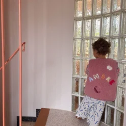 Wollbebi - AMORE Wollweste Kids Puderrosa – Bild 3