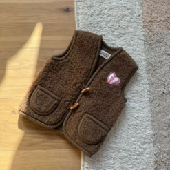 Alternative view of Wollbebi - AMORE Wollweste Kids Kastanie