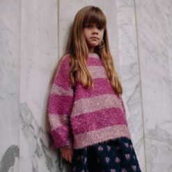 Daily Brat - Pink Glitter Stripe Sweater – Bild 3