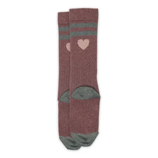 MP Denmark - Elga glitter knee socks Rose – Bild 2