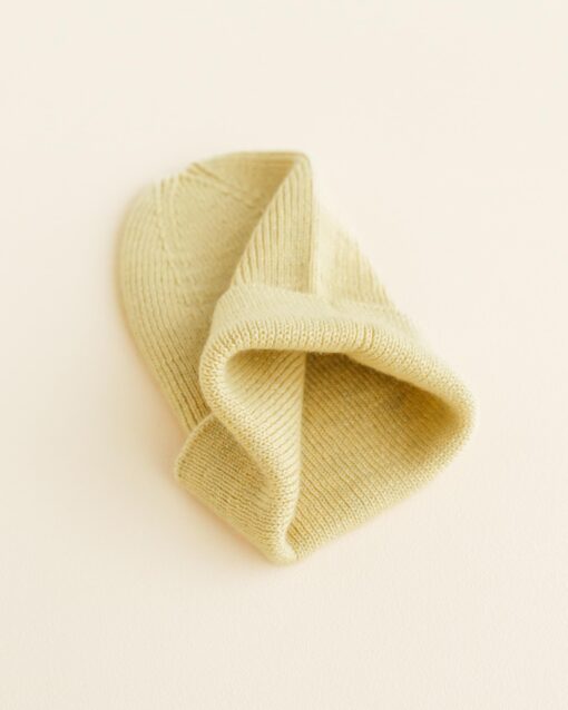 Hvid - Beanie Fonzie NEWBORN Light Yellow – Bild 2