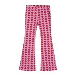 Daily Brat - Heart Flared Pink Pants