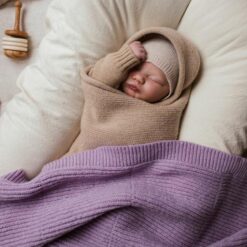 Alternative view of Hvid - Blanket Gaston Lavender