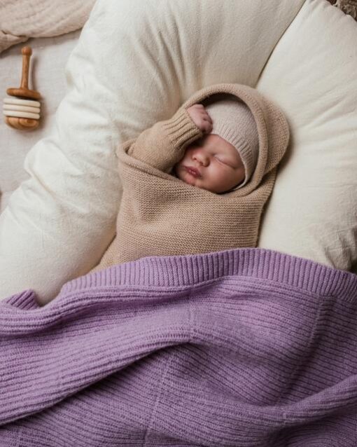Hvid - Blanket Gaston Lavender – Bild 2