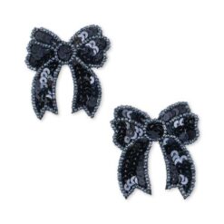 Konges Slojd – Sequin Bow Hair Clip Navy – Bild 2