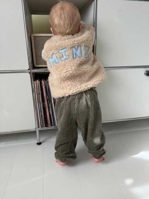 Wollbebi - Wollweste Mini Kids Beige – Bild 2