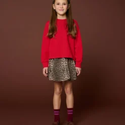 Alternative view of Petit Blush - Ballon Skirt Leopard AOP