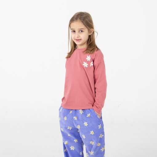Lötie Kids - Daisies Pink Lemonade Tshirt – Bild 2